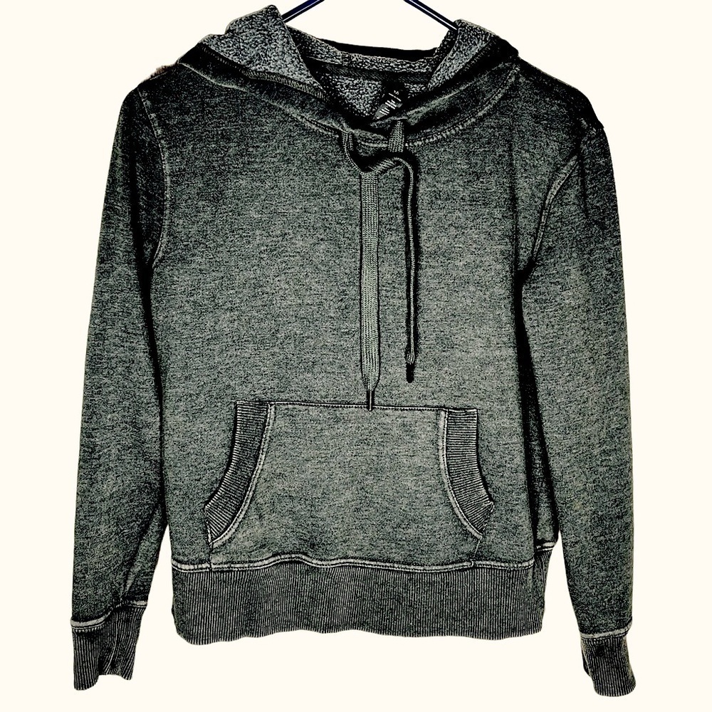 90 Degree by Reflex stonewashed grey hoodie size M